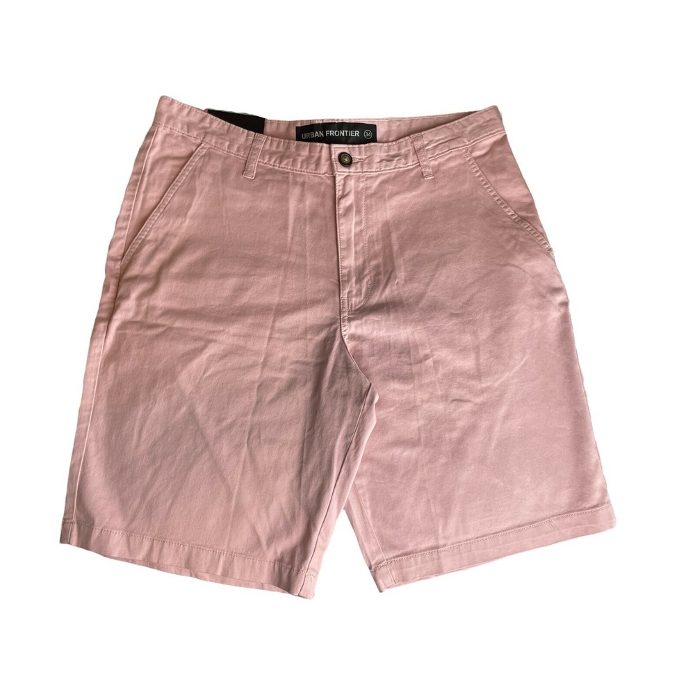 Urban Flat Front Front Pockets Pastel Pink Golf Chino Shorts Size 34 Easter NWT